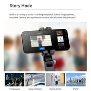 TokQi Q18 Desktop Wireless Remote Control Handheld Gimbal Stabilizer Fill Light Selfie Stick Tripod(Black)