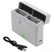 For DJI Action 3 / Action 4 Camera YX 2-Way Charger Battery Manager(Gray) - free shipping - PMC TechLife - Order now!