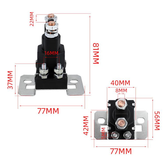 12V DC High Current Quick Start Relay For Cars And Yachts(With 60A Fuse Tube)