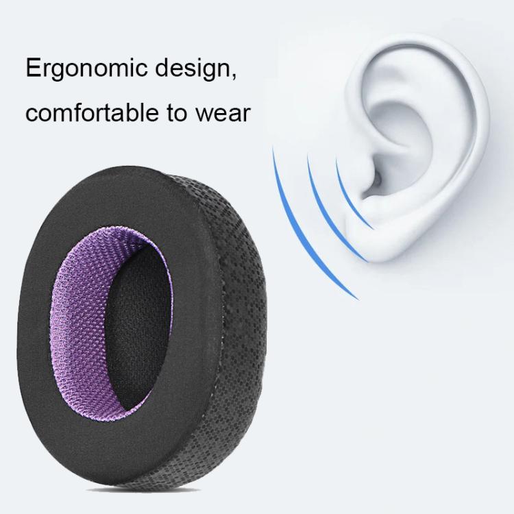 1pair Headset Sponge Earmuffs for SteelSeries Arctis Pro / Arctis 3 / 5 / 7, Color: Black Green Ice Silk