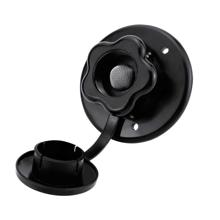 RV Ship Flange Threaded Leak-proof Water Inlet Connector Check Valve, Specifications: Black 1