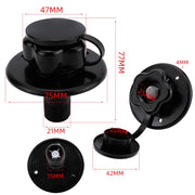RV Ship Flange Threaded Leak-proof Water Inlet Connector Check Valve, Specifications: Black 1