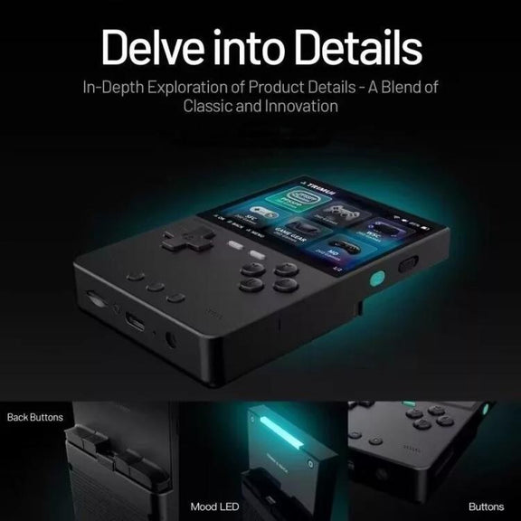 TRIMUI BRICK Open Source Pocket Console Portable Wireless Bluetooth HD Retro Arcade, Size: Standard No Card(White)
