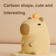 Cute Cartoon Guinea Pig Night Light Ornaments Children Silicone Pat Light(DS-CPBR-01)
