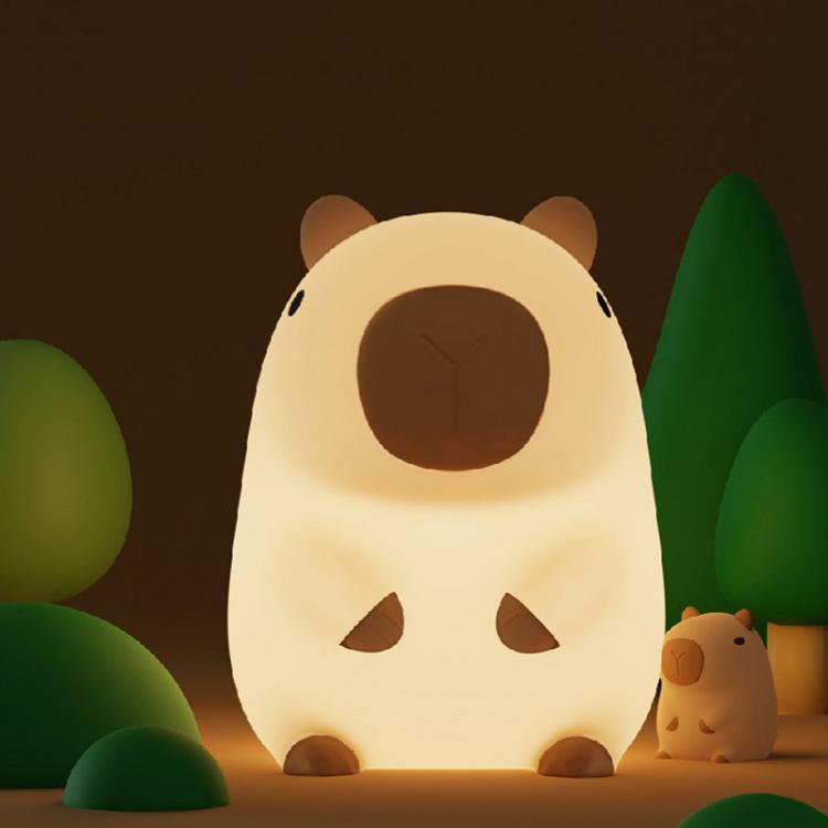 Cute Cartoon Guinea Pig Night Light Ornaments Children Silicone Pat Light(DS-CPBR-01)