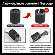 For Dyson HD01 / HD03 / HD08 / HD15 Hair Dryer Open Design Outer Filter Cover Replacement Parts(Silver)