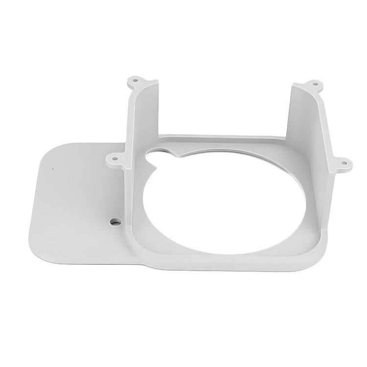 For Mac Mini M4 Under Desk Stand Hanging Wall Perforated Desktop Bracket With Screws(Gray)