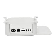 For Mac Mini M4 Under Desk Stand Hanging Wall Perforated Desktop Bracket With Screws(Gray)