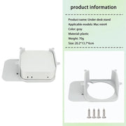 For Mac Mini M4 Under Desk Stand Hanging Wall Perforated Desktop Bracket With Screws(Gray)