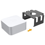 For Mac Studio Under Desk Metal Bracket Cooling Storage Wall Mount Stand(Black)