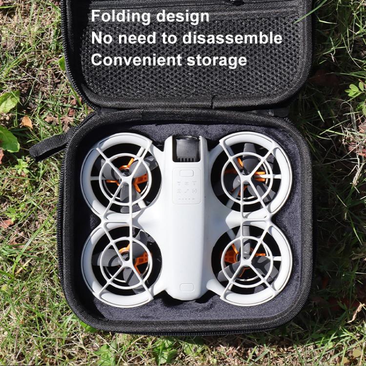 For DJI Neo CQT Impact Protection Cover + Bumper + Folding Stand + Tail Wing 4 In 1 Set(Gray)