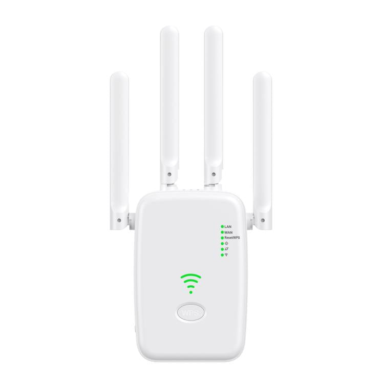 Urant U11 300Mbps 2.4G Wireless Repeater WiFi Signal Amplifier Support WPS Quick Setting UK Plug White