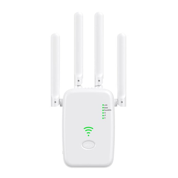 Urant U11 300Mbps 2.4G Wireless Repeater WiFi Signal Amplifier Support WPS Quick Setting UK Plug White