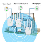 Urant U11 300Mbps 2.4G Wireless Repeater WiFi Signal Amplifier Support WPS Quick Setting UK Plug Black