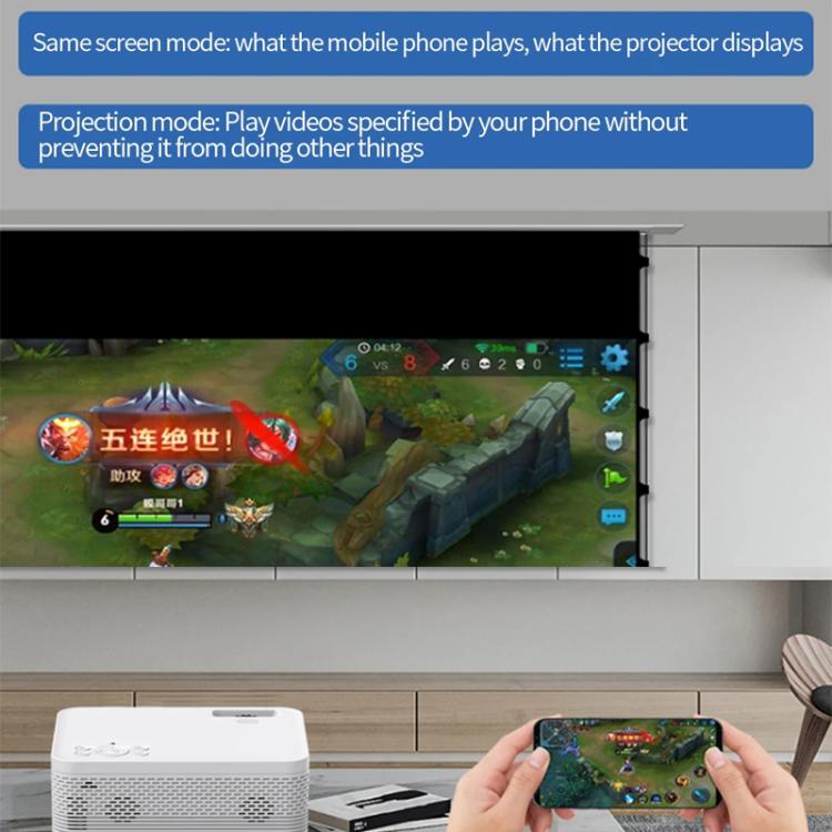 Z01 1080P 5G Bluetooth Projector Android 9.0 System Supports Mirroring Screen US Plug