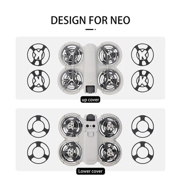 For DJI Neo CQT Drone Landing Scratch Protective Cover Prevent Finger Scratch Protective Cover Accessories, Color: Upper Gray