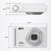 DC03H 2.4-Inch 16X Digital Zoom Electronic Image Stabilization 4K HD Digital Camera(Black)