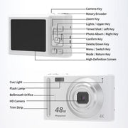 DC03H 2.4-Inch 16X Digital Zoom Electronic Image Stabilization 4K HD Digital Camera(Black)
