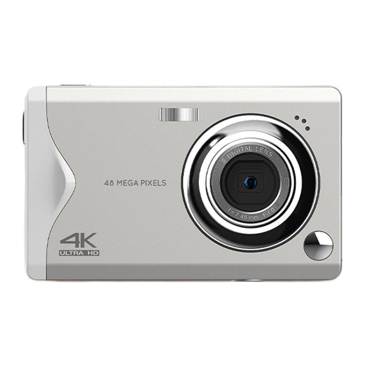 4K HD 3.0-Inch IPS Screen Autofocus HD Digital Camera Student DV Camera SLR(White)