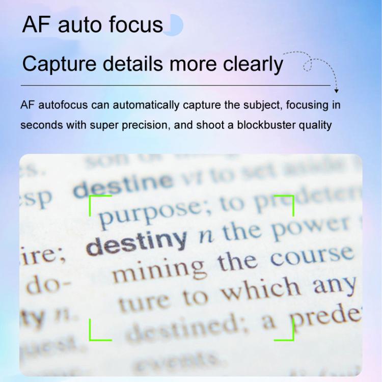 4K HD 3.0-Inch IPS Screen Autofocus HD Digital Camera Student DV Camera SLR(White)