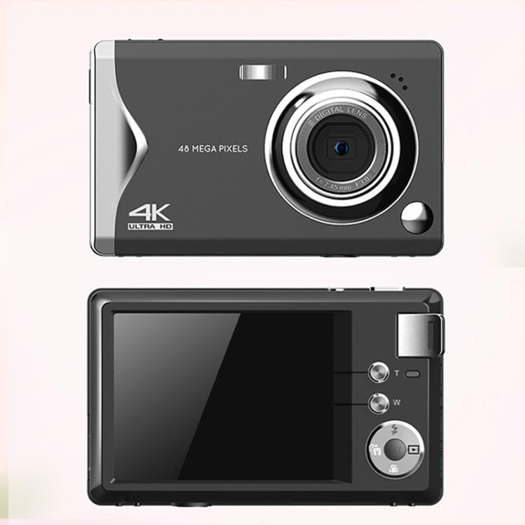4K HD 3.0-Inch IPS Screen Autofocus HD Digital Camera Student DV Camera SLR(White)