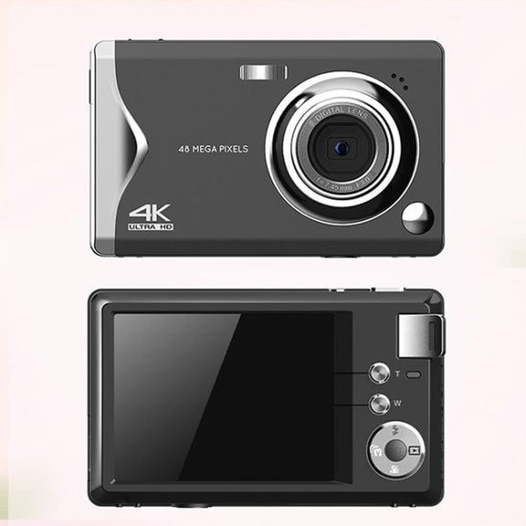 4K HD 3.0-Inch IPS Screen Autofocus HD Digital Camera Student DV Camera SLR(White)