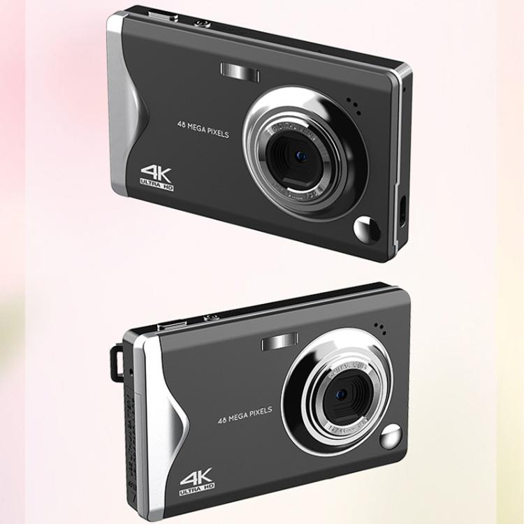 4K HD 3.0-Inch IPS Screen Autofocus HD Digital Camera Student DV Camera SLR(White)