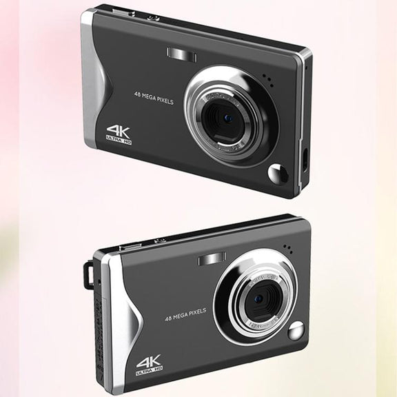 4K HD 3.0-Inch IPS Screen Autofocus HD Digital Camera Student DV Camera SLR(White)