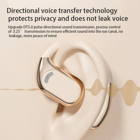 M76 Intelligent AI Translation On-Ear Digital Display Bluetooth Earphone(Black)
