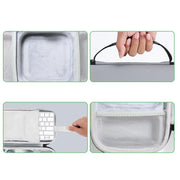 For Mac Mini M4 / M4 Pro  Storage Bag Carrying Case Can Store Keyboard, Mouse(Gray)