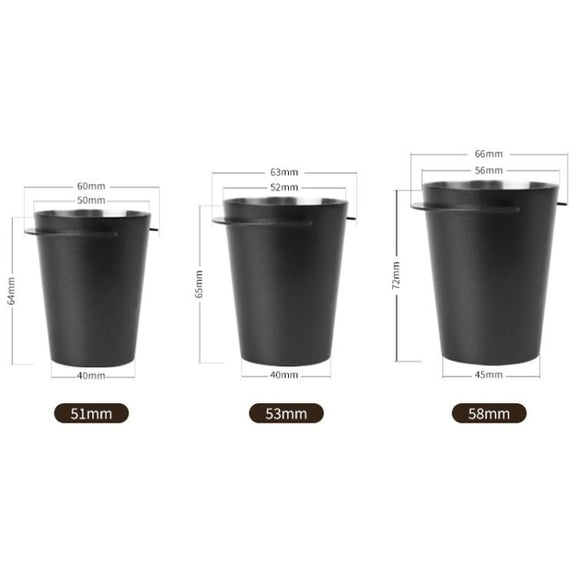 Thickened Coffee Catchers Espresso Machine Handle Catch Tool, Style: 53mm High Temperature Teflon