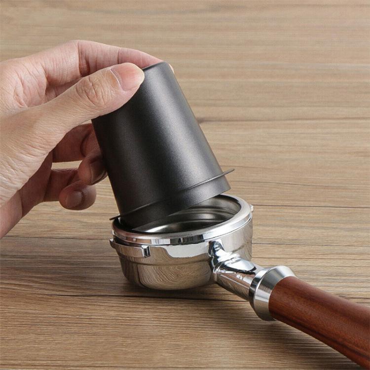 Thickened Coffee Catchers Espresso Machine Handle Catch Tool, Style: 53mm Stainless Steel Mirror