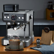 Coffee Constant Pressure Powder Press Adjustable Impact Hammer, Style: Black Thread+Round Base(51mm)