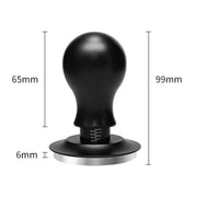 Coffee Constant Pressure Powder Press Adjustable Impact Hammer, Style: Black Flat Bottom+Round Base(58mm)