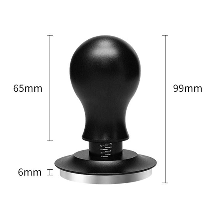 Coffee Constant Pressure Powder Press Adjustable Impact Hammer, Style: Black Thread+Round Base(58mm)