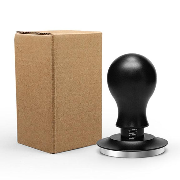 Coffee Constant Pressure Powder Press Adjustable Impact Hammer, Style: Black Flat Bottom(53mm)