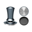Scale Horizontal Constant Pressure Coffee Grinder Stretching Powder Press Hammer, Style: Silver Blue Flat Bottom+Round Base(58mm) - free shipping - PMC TechLife - Order now!