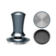 Scale Horizontal Constant Pressure Coffee Grinder Stretching Powder Press Hammer, Style: Silver Blue Thread+Round Base(58mm)
