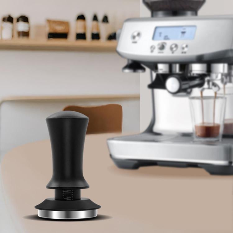 Scale Horizontal Constant Pressure Coffee Grinder Stretching Powder Press Hammer, Style: Black Thread(53mm)