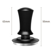 Scale Horizontal Constant Pressure Coffee Grinder Stretching Powder Press Hammer, Style: Silver Blue Flat Bottom(58mm)