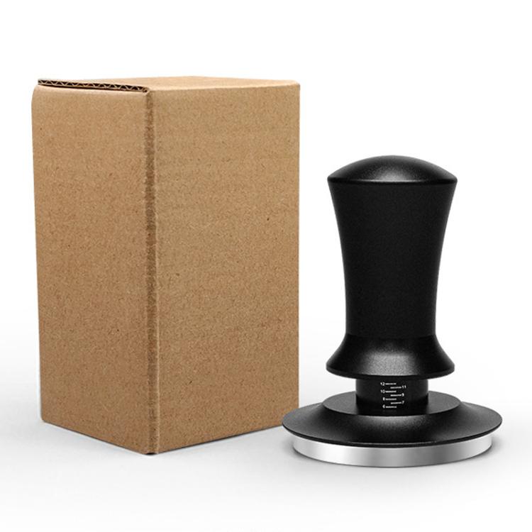 Scale Horizontal Constant Pressure Coffee Grinder Stretching Powder Press Hammer, Style: Silver Blue Thread(53mm)