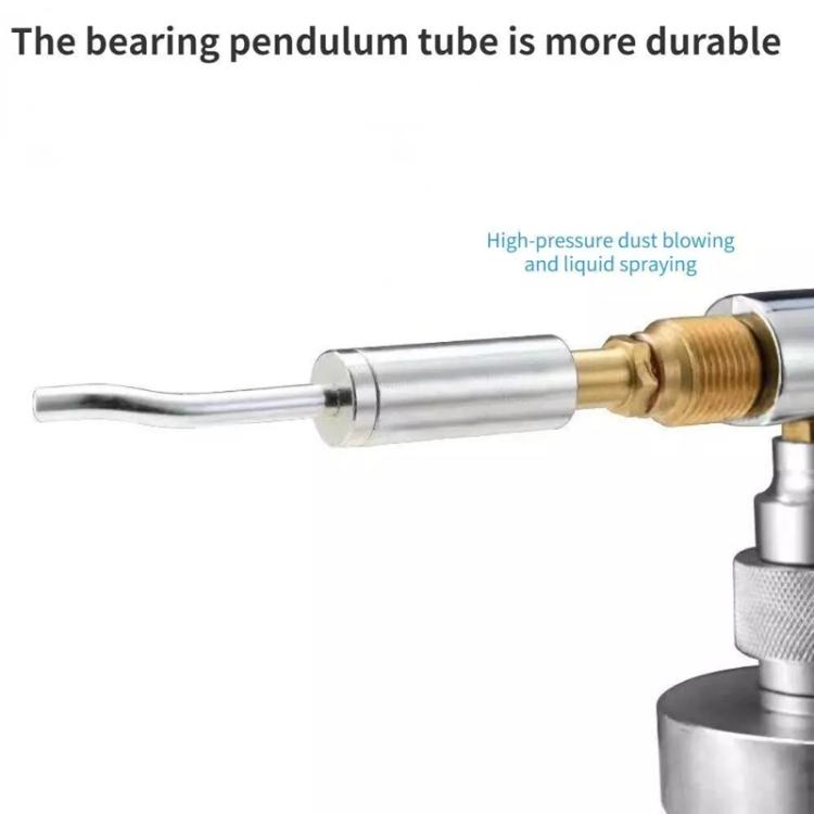 Car Interior Cleaning Tool Metal Bearing Rotating Core Accessories, Style: Long
