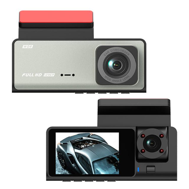 G71 HD 1080P Three-Lens 2.0-Inch Infrared Night Vision Driving Recorder, Spec: WIFI Connection