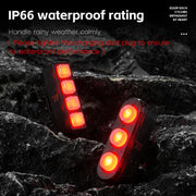 WEST BIKING Bicycle Night Riding Long Endurance Warning Brake Taillight, Style: Square Light Basic