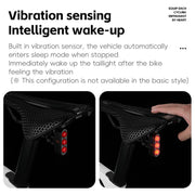 WEST BIKING Bicycle Night Riding Long Endurance Warning Brake Taillight, Style: Square Light Basic