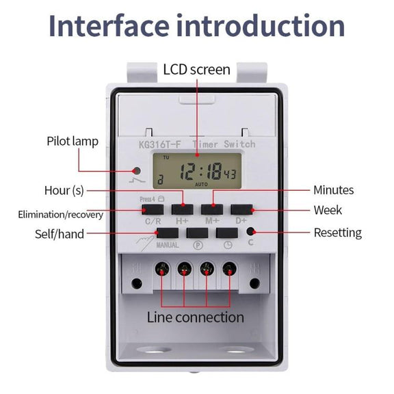 220V Household Automatic Switch Intelligent Timer