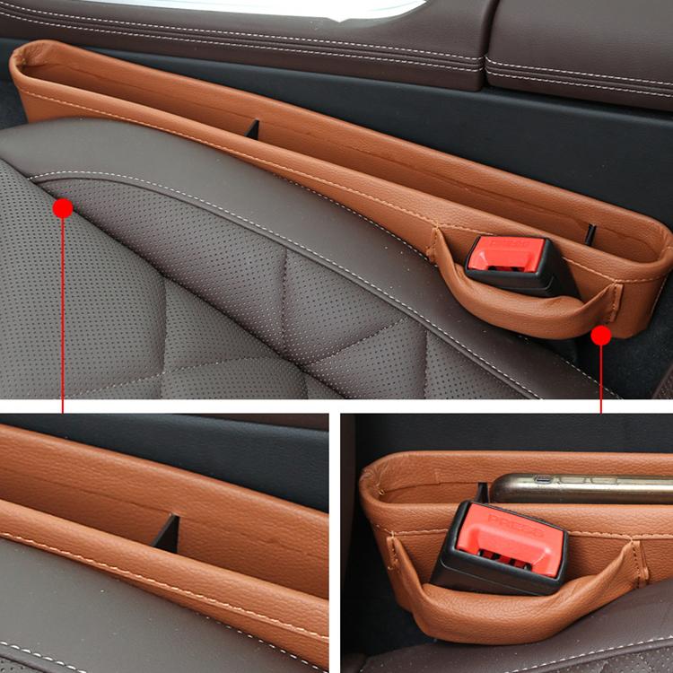 4207 1pair Universal Car Gap Storage Box Interior Decoration Supplies Car Storage Box(Black)