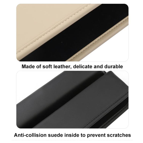 3311 2-in-1 Car Seat Gap Storage Box Gap Plug Strip Car Supplies(Brown)