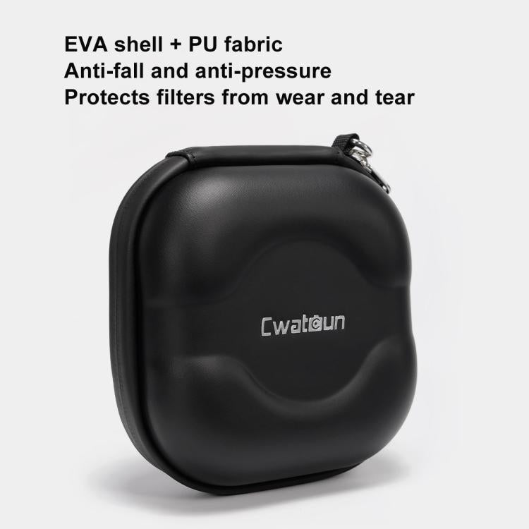 Cwatcun D164 Small Filter Organizer Camera Lens Digital Protection Bag(Black)