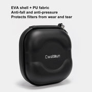 Cwatcun D164 Small Filter Organizer Camera Lens Digital Protection Bag(Black)